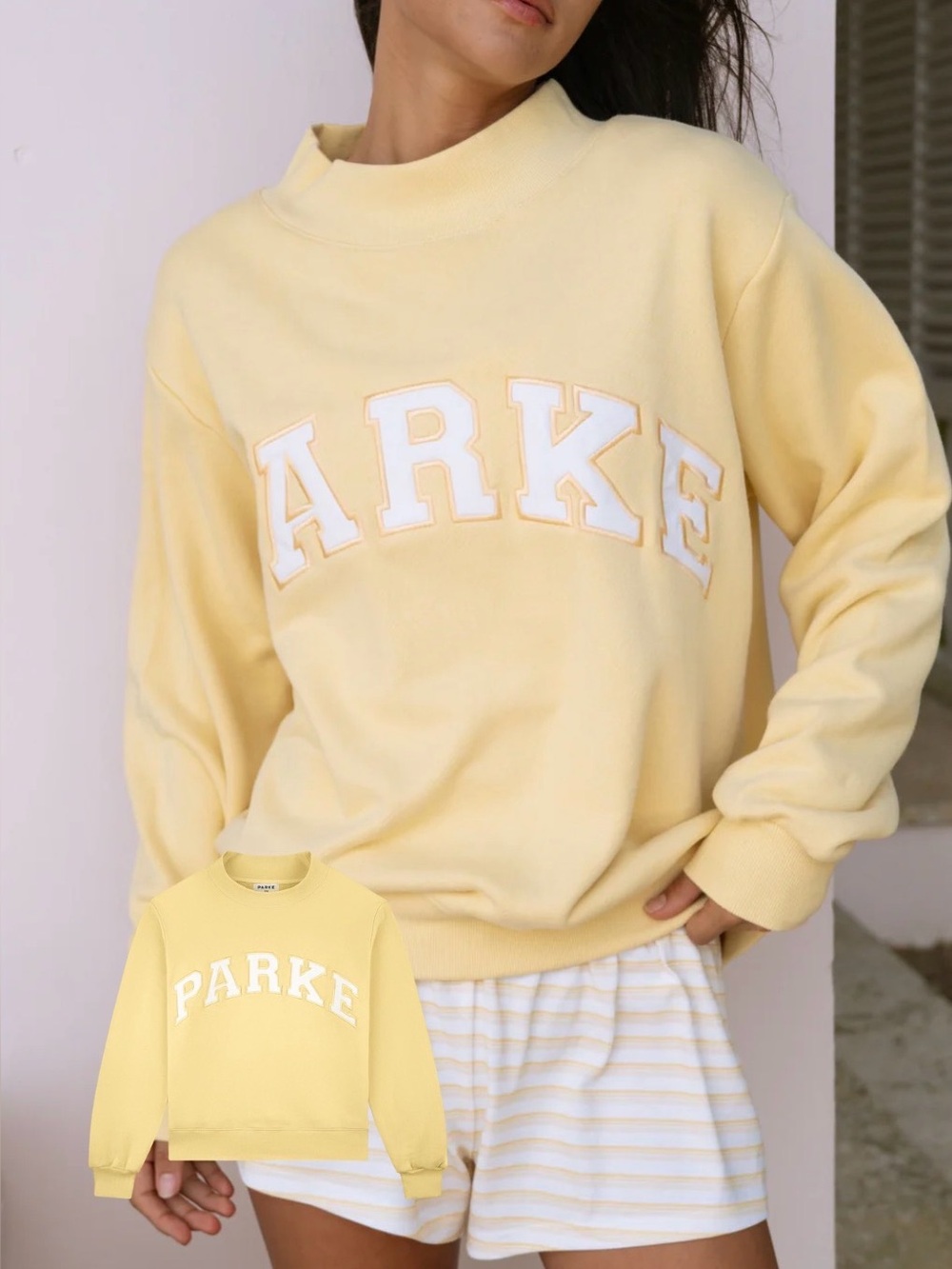 Parke Peel Varsity Mockneck Sweatshirt